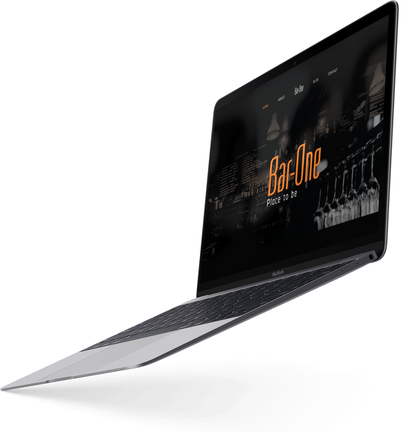 an open laptop with desktop showing Bar-One website